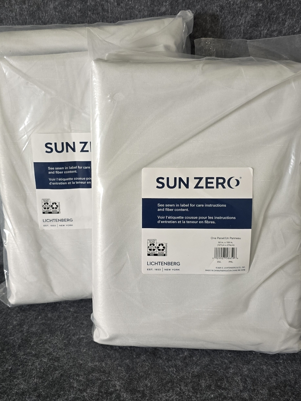 108" White Blackout Curtain Panel - Sun Zero